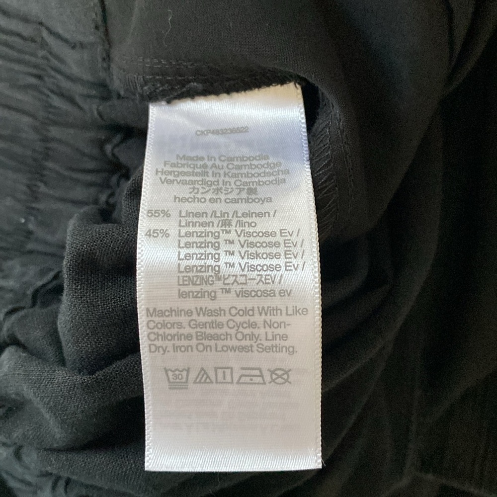 Madewell The Easy Linen Pull-On Pants NWT Size 8 Tall - Picture 9 of 10